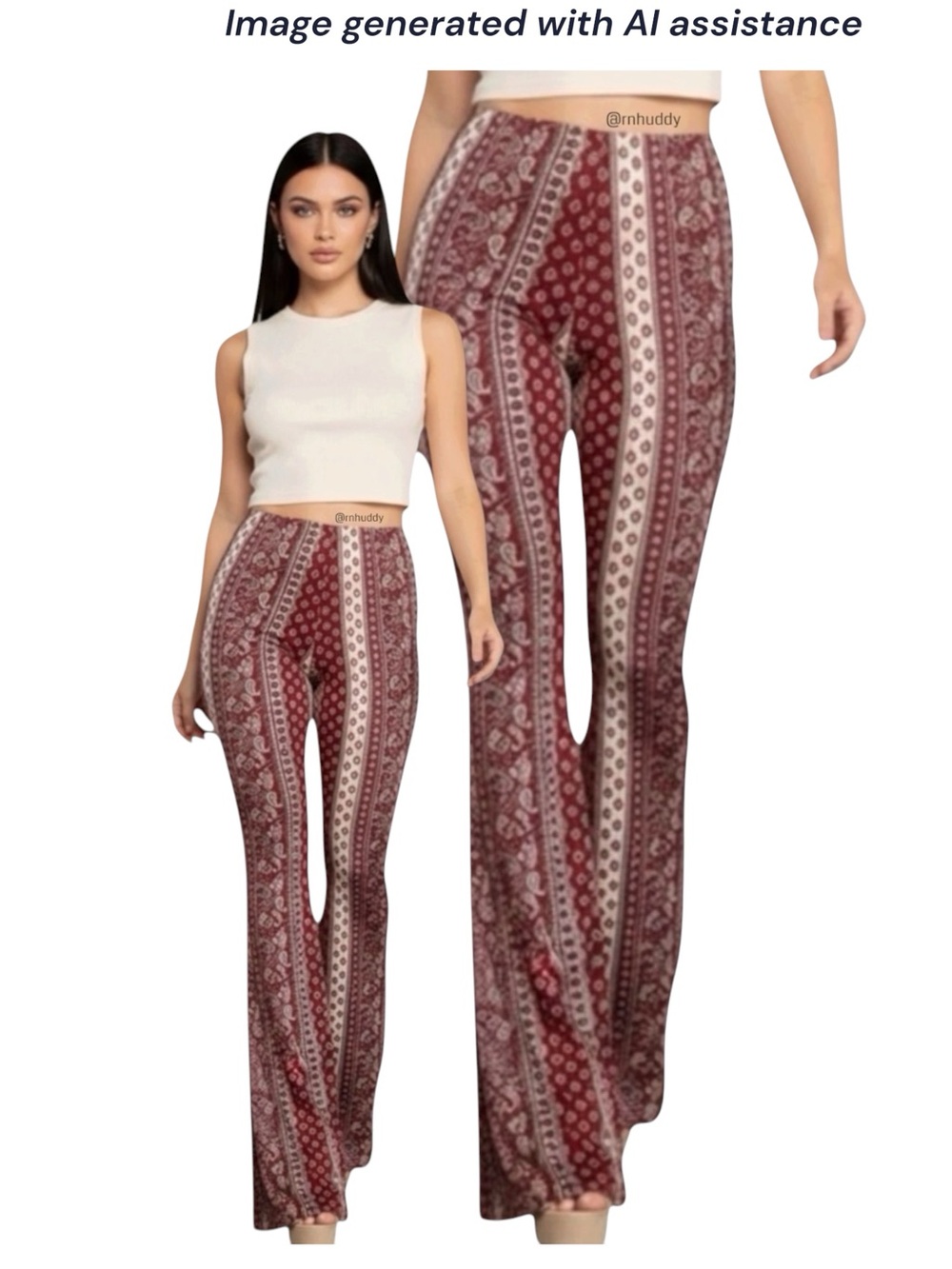Windsor L flare boho leggings